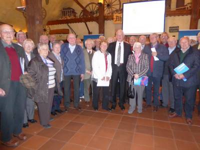 Eine starke Abordnung aus dem Landkreis nahm an der Feier teil.